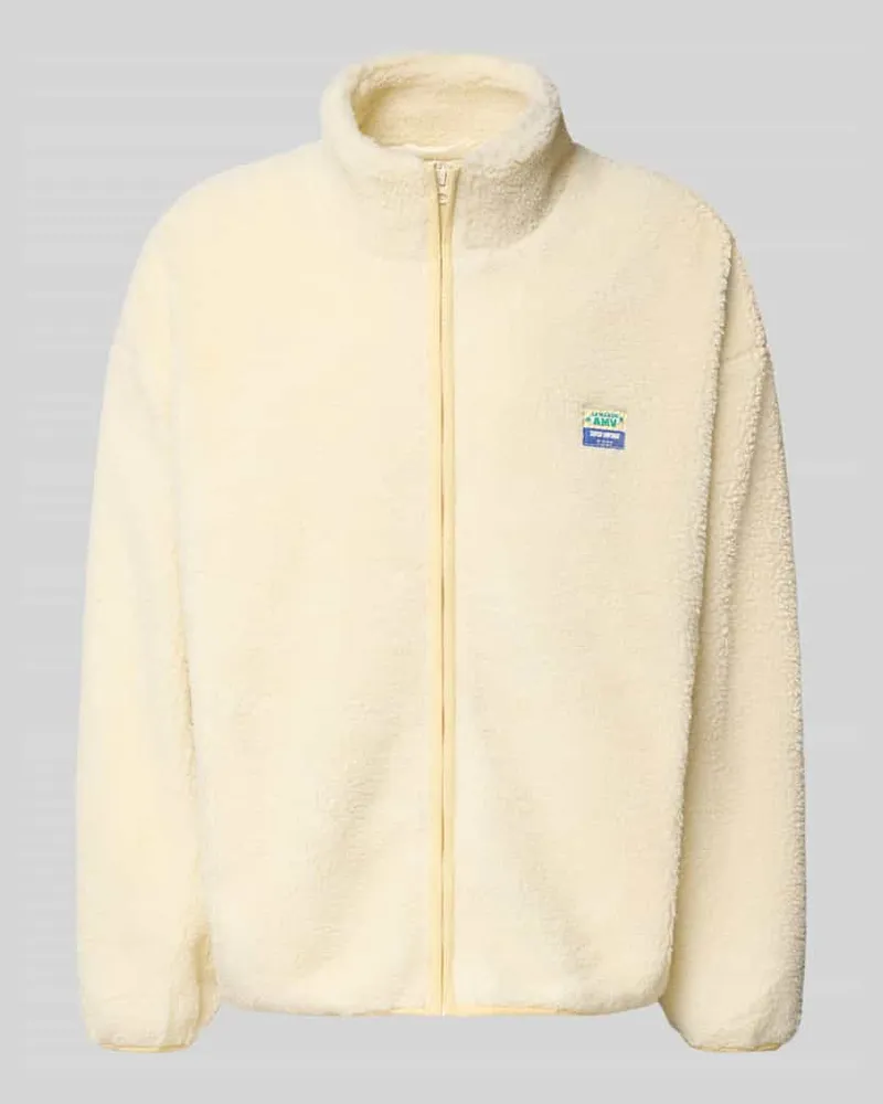 American Vintage Fleecejacke mit Stehkragen Modell 'HOKTOWN Beige