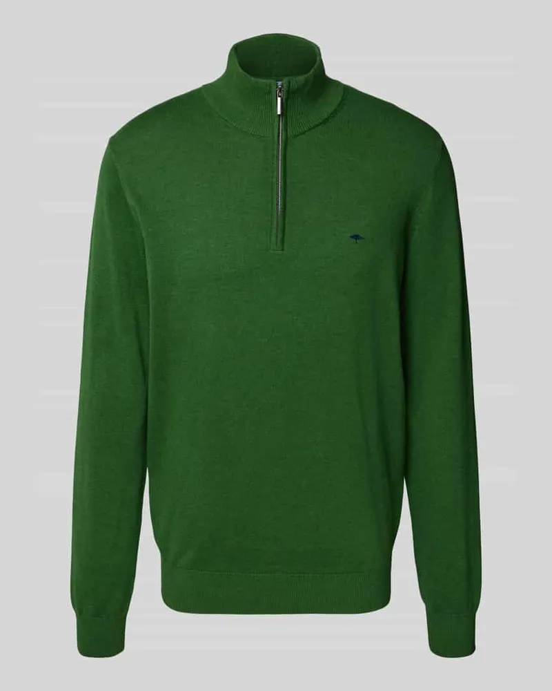 Fynch-Hatton Strickpullover mit Troyer-Kragen 