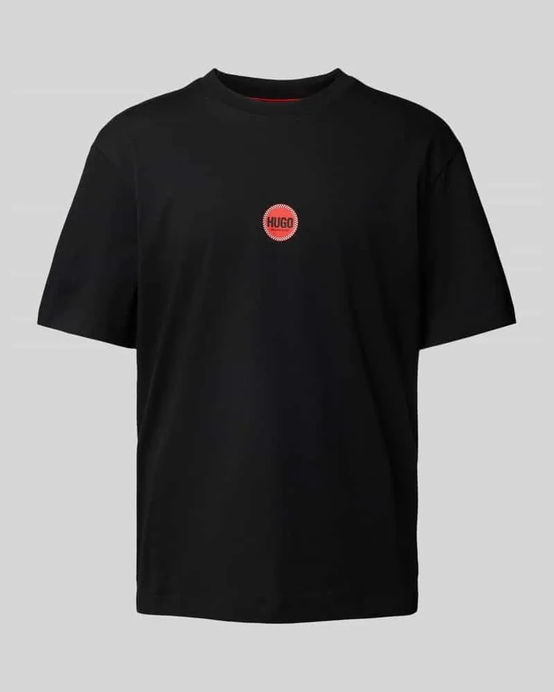 HUGO BOSS T-Shirt mit Label-Print Modell 'Derdcho 