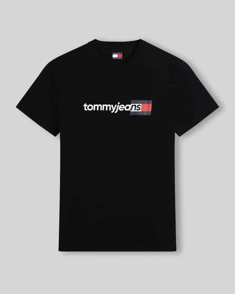 Tommy Hilfiger Regular Fit T-Shirt aus reiner Baumwolle Black
