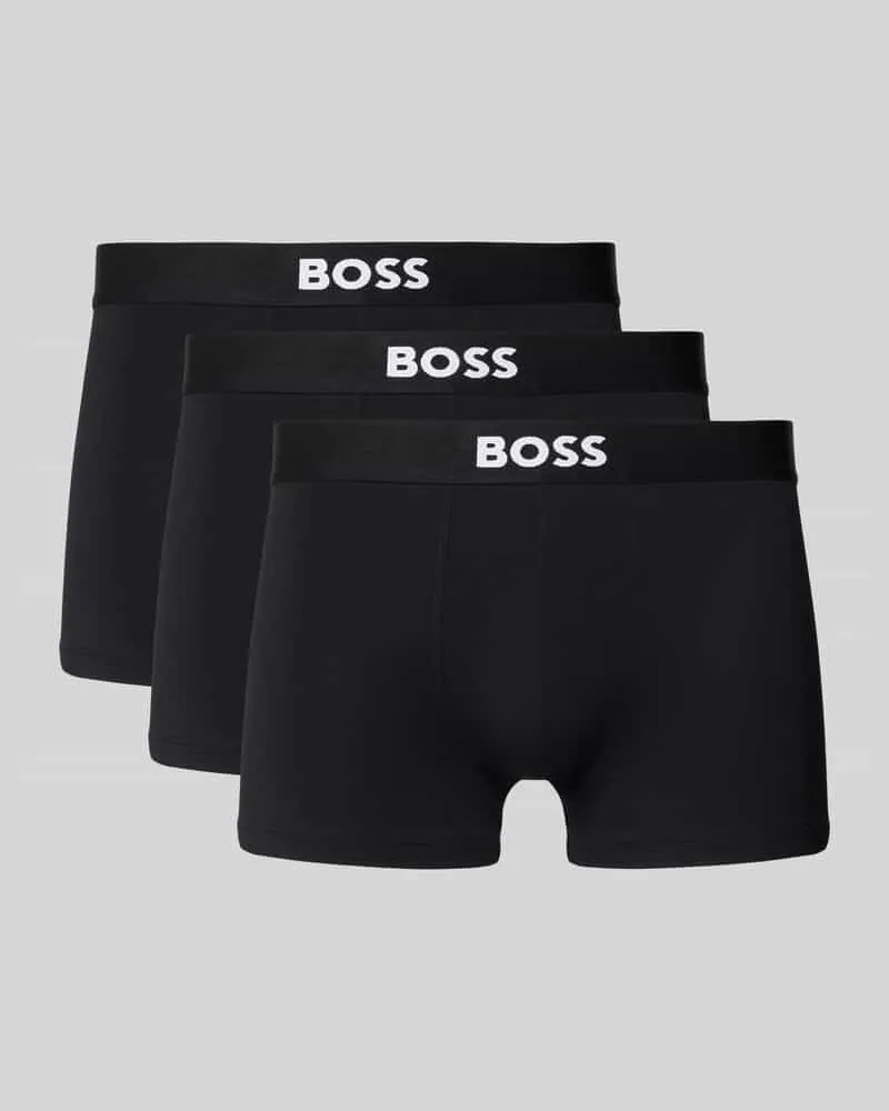 HUGO BOSS Trunks mit elastischem Logo-Bund im 3er-Pack Modell 'ONE 