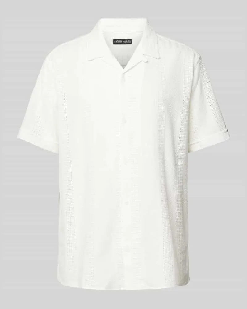 Antony Morato Regular Fit Freizeithemd mit Reverskragen Offwhite