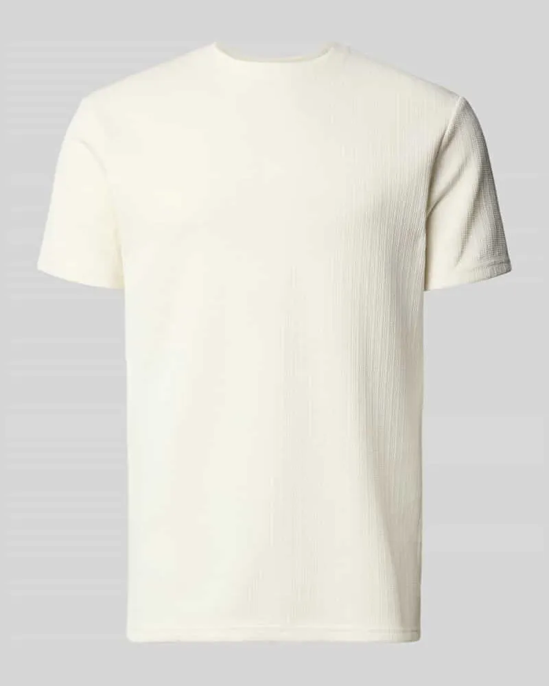 Only & Sons Regular Fit T-Shirt mit Viskose-Anteil Modell 'TREY Offwhite