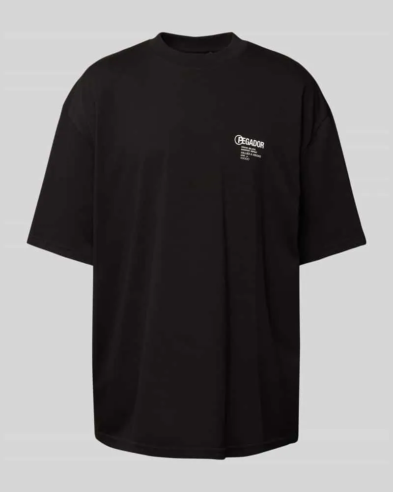 PEGADOR Oversized T-Shirt mit Label-Print 