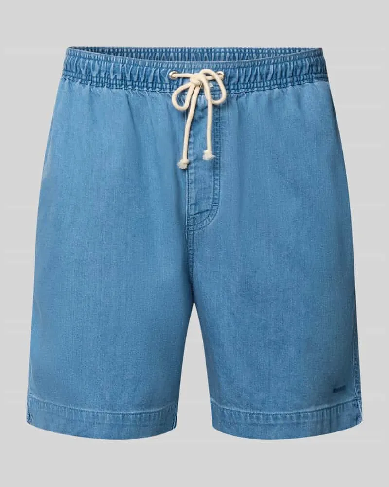 Gant Regular Fit Shorts mit elastischem Bund Jeansblau
