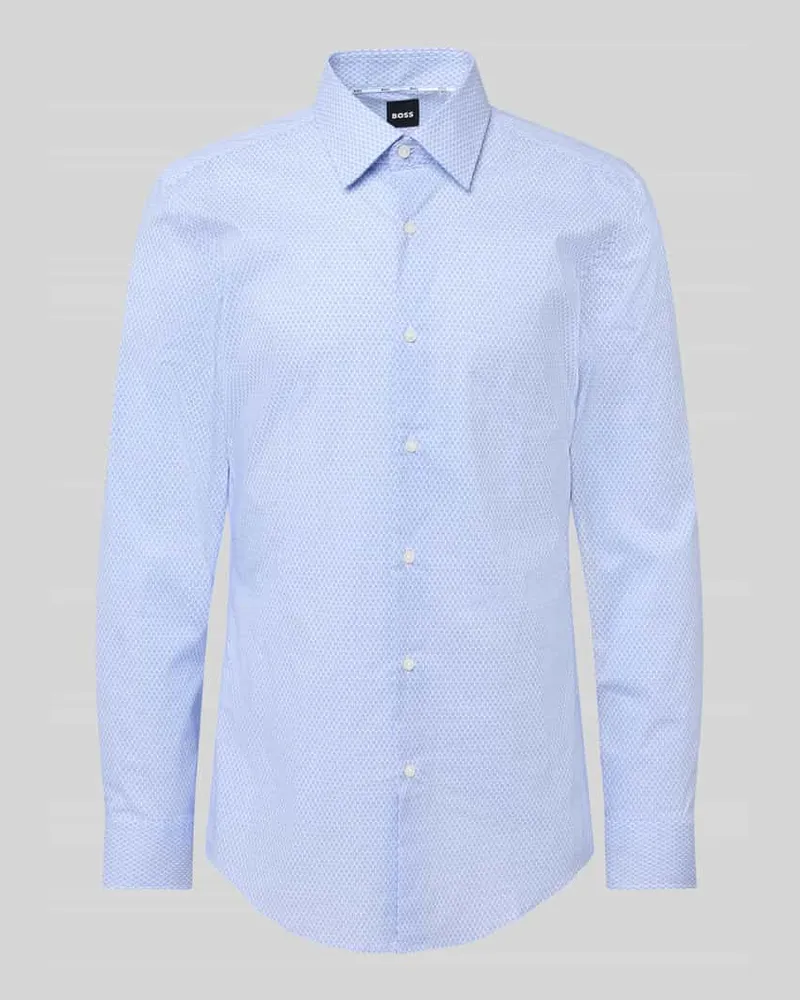 HUGO BOSS Slim Fit Business-Hemd mit Kentkragen Modell 'Hank 