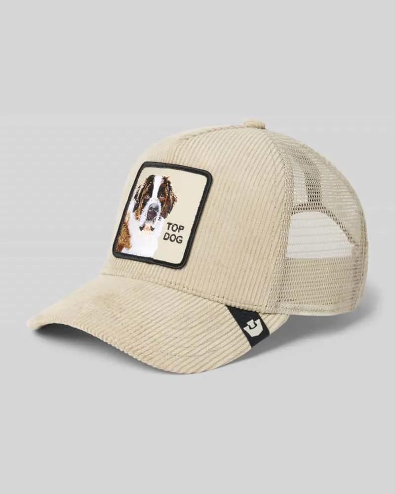 Goorin Bros. Trucker Cap mit Motiv-Stitching Modell 'Boss Sand