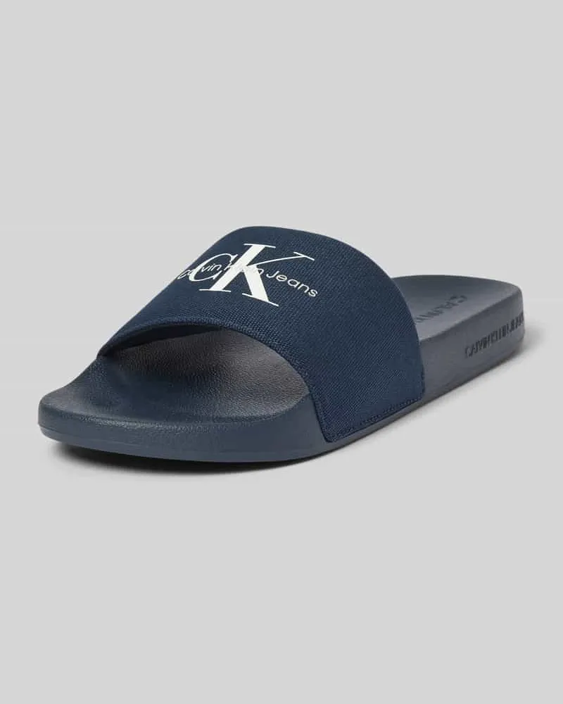 Calvin Klein Slides mit Label-Print 