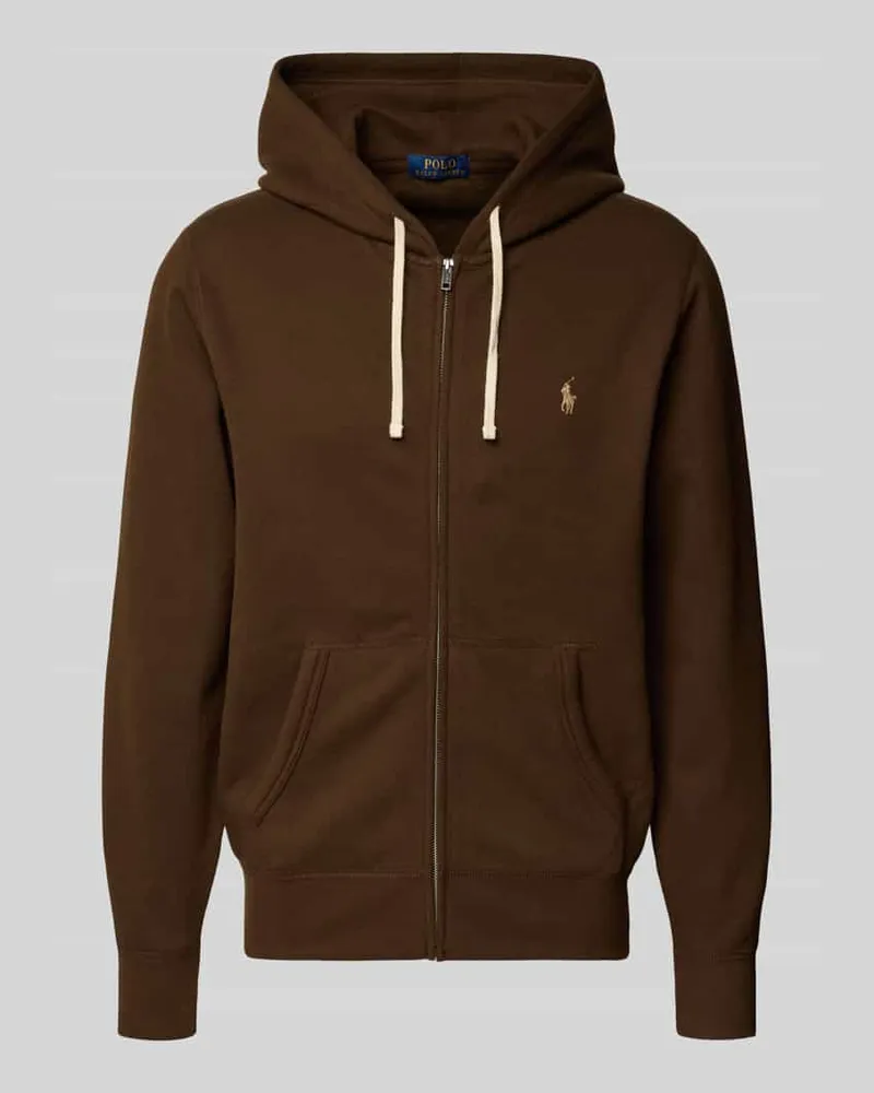 Ralph Lauren Sweatjacke mit Kapuze Dunkelbraun