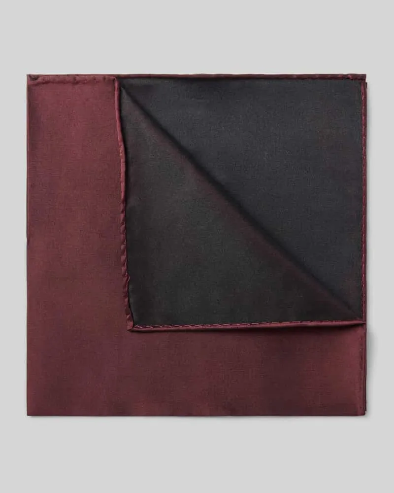Blick Einstecktuch aus reiner Seide Bordeaux