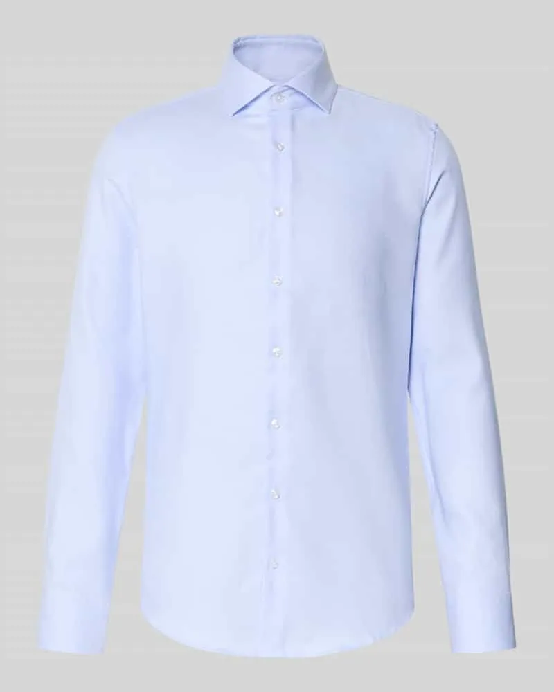 Seidensticker Slim Fit Business-Hemd mit Kentkragen Bleu