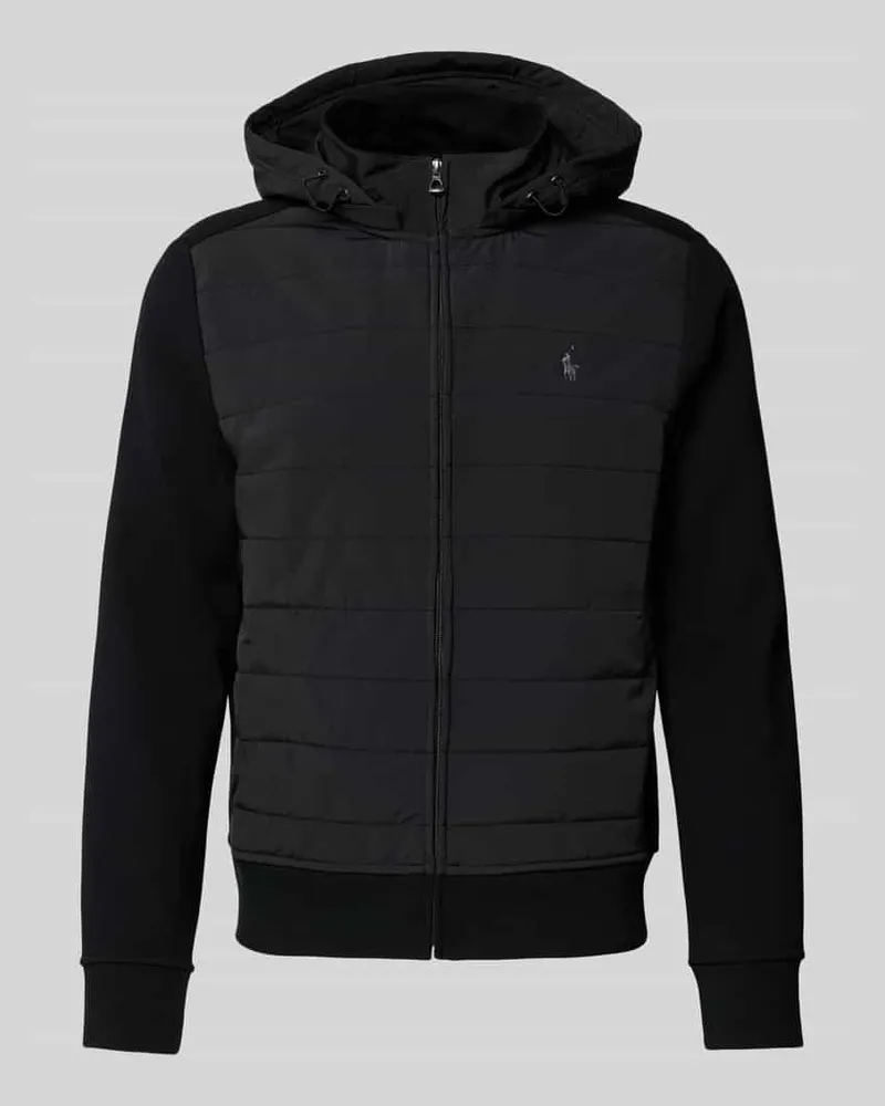Ralph Lauren Regular Fit Sweatjacke mit Label-Stitching Black