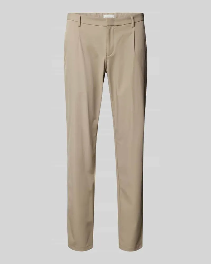 Roy Robson Slim Fit Chino mit Bundfalten 