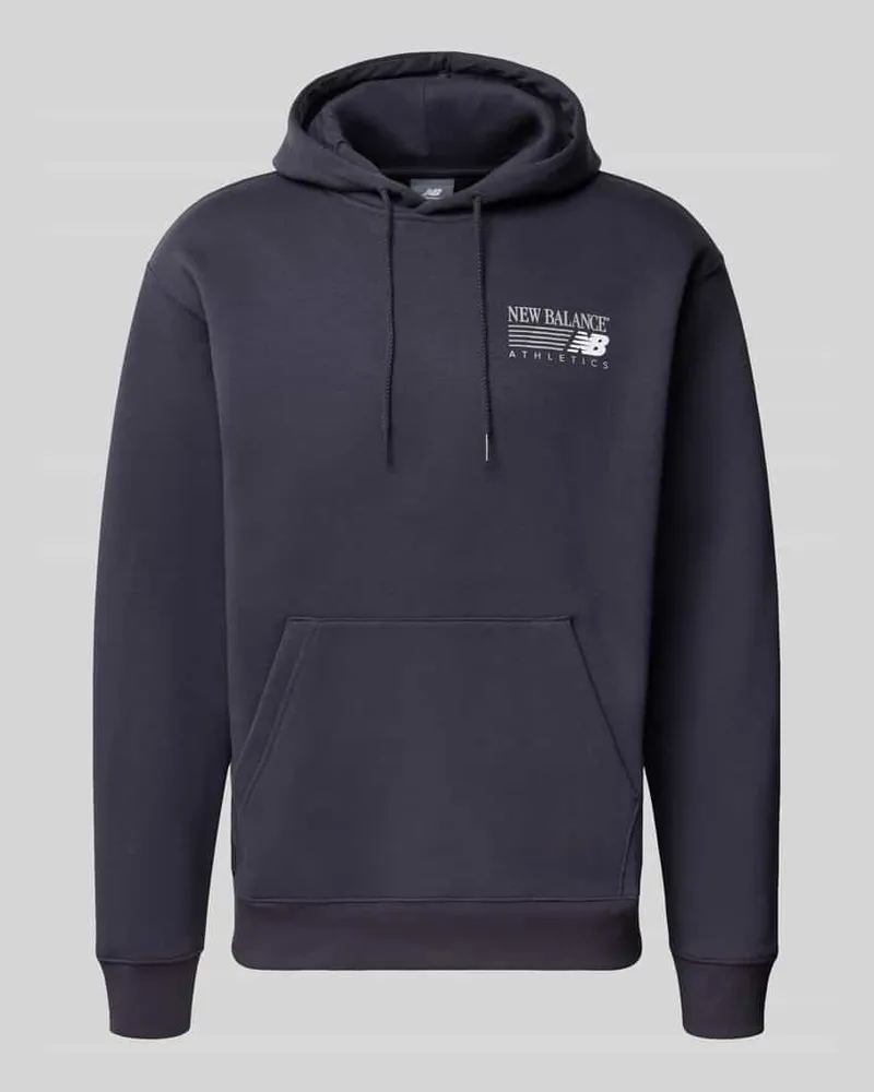 New Balance Relaxed Fit Hoodie aus Baumwoll-Mix Modell 'REIMAGINED Marine