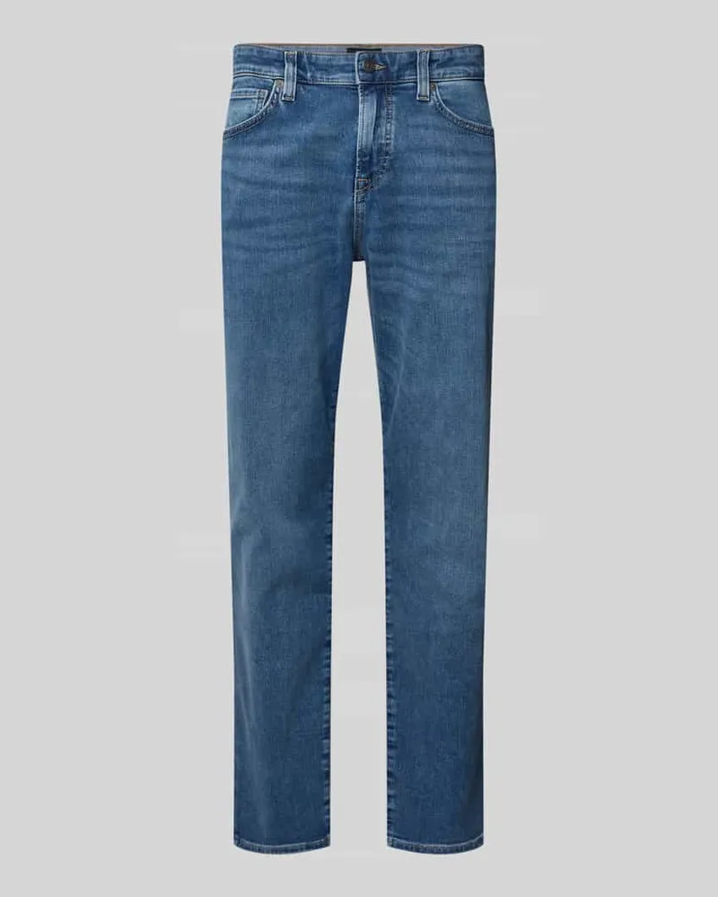 HUGO BOSS Regular Fit Jeans aus Baumwoll-Mix Modell 'REMAINE BO 