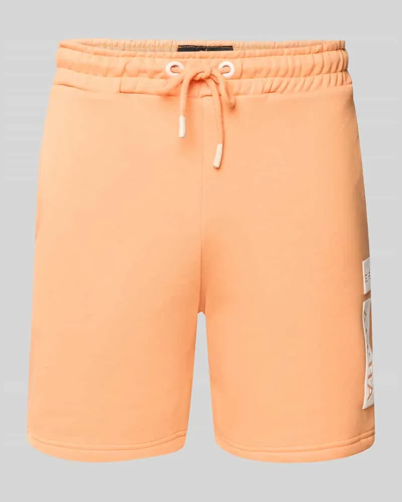 Alpha Industries Sweatshorts mit elastischem Bund und Tunnelzug Apricot