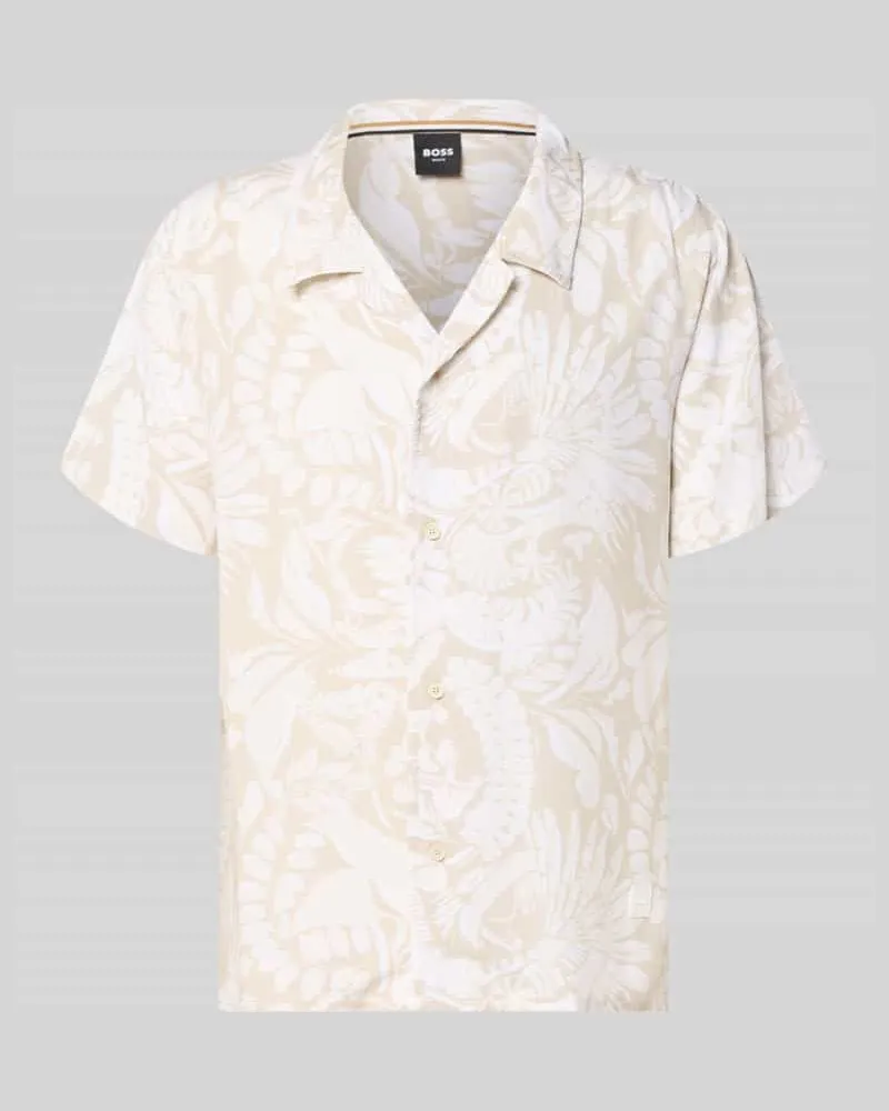 HUGO BOSS Regular Fit Freizeithemd aus reiner Viskose Modell 'BEACH Sand