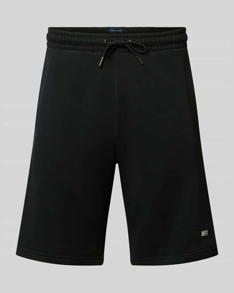 Christian Berg Sweatshorts mit Eingrifftaschen Marine