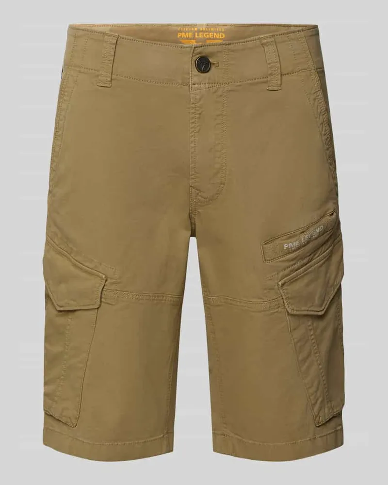 PME Legend Slim Fit Cargoshorts mit Label-Print Modell 'NORDROP 