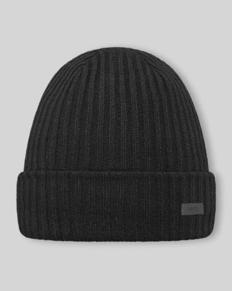 Barts Mütze mit Label-Patch Modell 'WILBERT TURNUP Black
