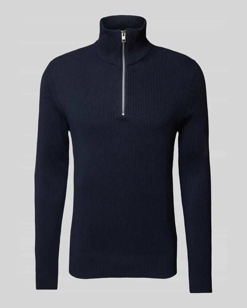 Jack & Jones Strickpullover mit Troyer-Kragen Modell 'PERFECT 