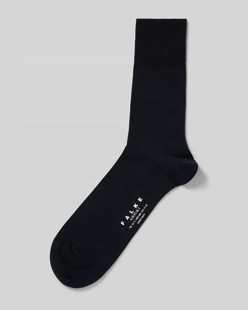 Falke Socken mit geripptem Abschluss Marine