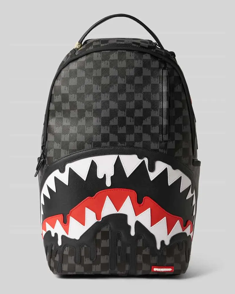 Sprayground Rucksack im Allover-Look Modell 'DRIPPING SHARKS IN PARIS Black