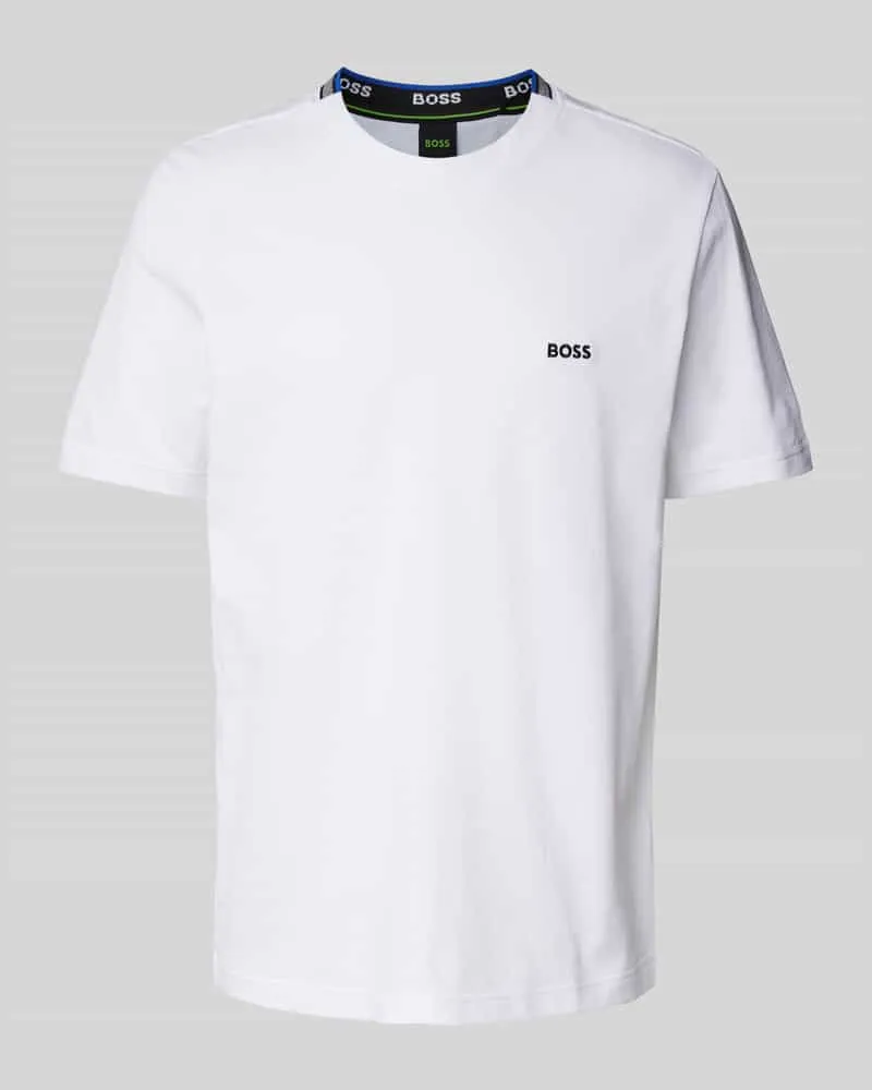 HUGO BOSS Regular Fit T-Shirt mit Label-Stitching Modell 'TADDY 