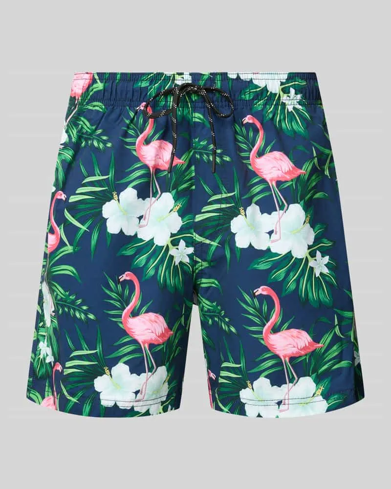 Jack & Jones Regular Fit Badeshorts mit Gesäßtasche Modell 'MAUI 