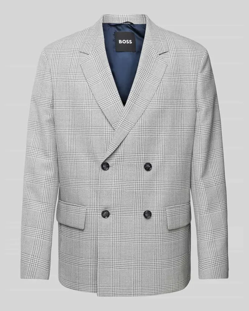 HUGO BOSS Sakko mit Reverskragen Bleu