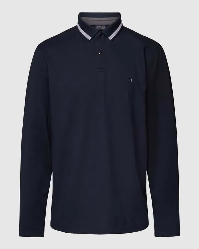 Christian Berg Poloshirt mit Kontraststreifen 