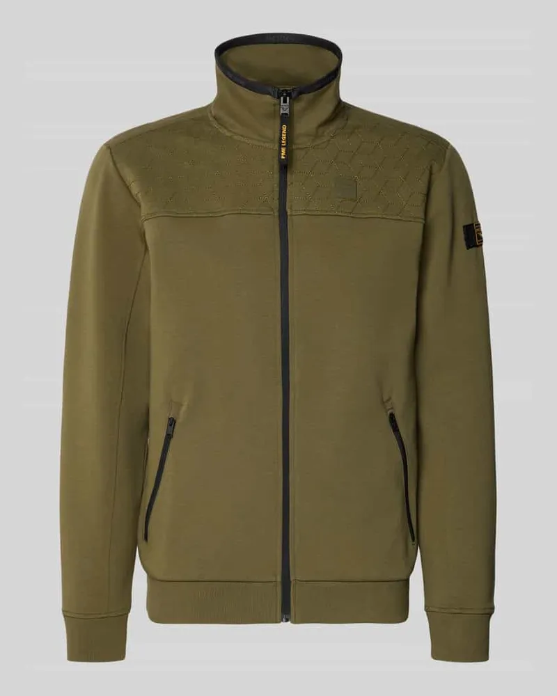 PME Legend Sweatjacke mit Reißverschluss Oliv