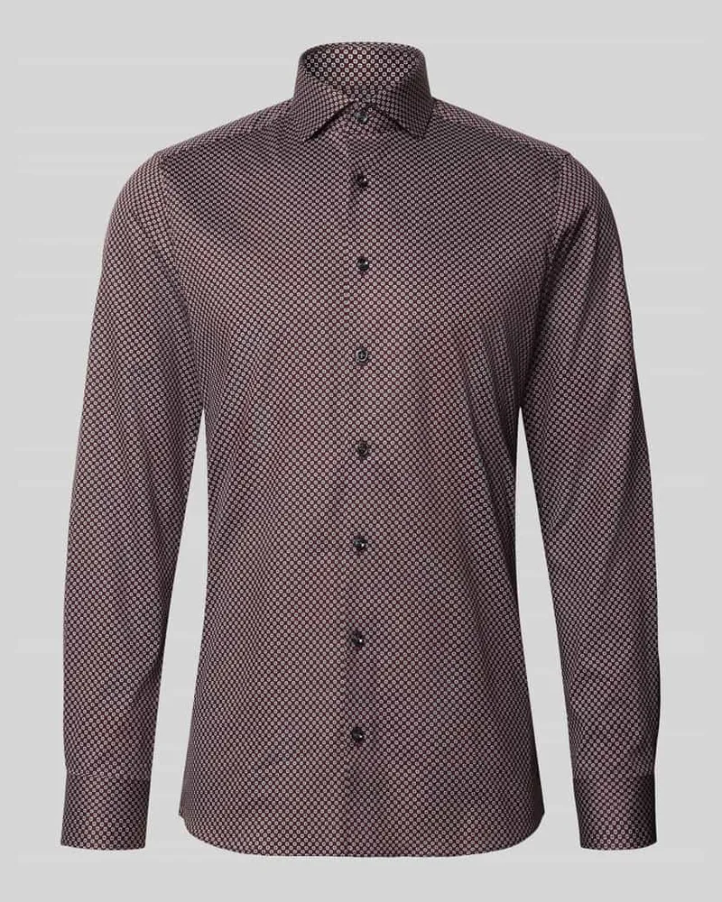Olymp Slim Fit Businesshemd mit Kentkragen Royal Kent Rot