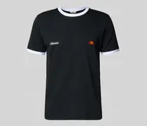 T-Shirt mit Logo- und Label-Patch Modell 'RINGETTO