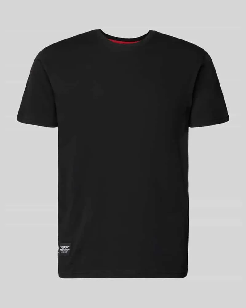 Alpha Industries T-Shirt mit Label-Patch Black