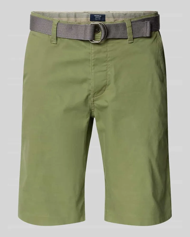 McNeal Slim Fit Shorts mit Gürtel 
