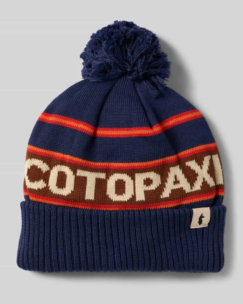 Cotopaxi Beanie mit Label-Details Marine