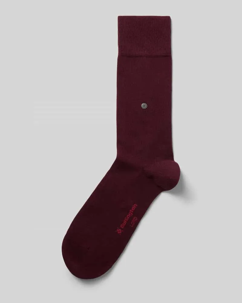 Burlington Socken mit Logo-Detail Modell 'Lord SO Dunkelrot