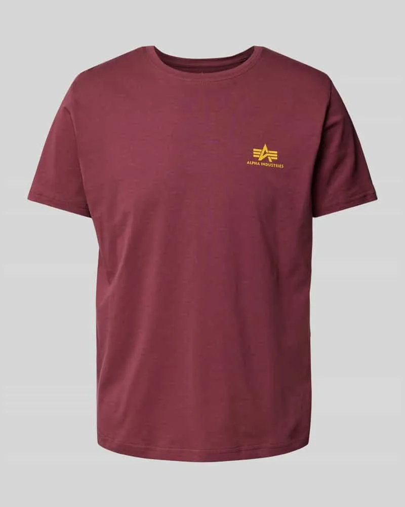 Alpha Industries T-Shirt mit Label-Print 