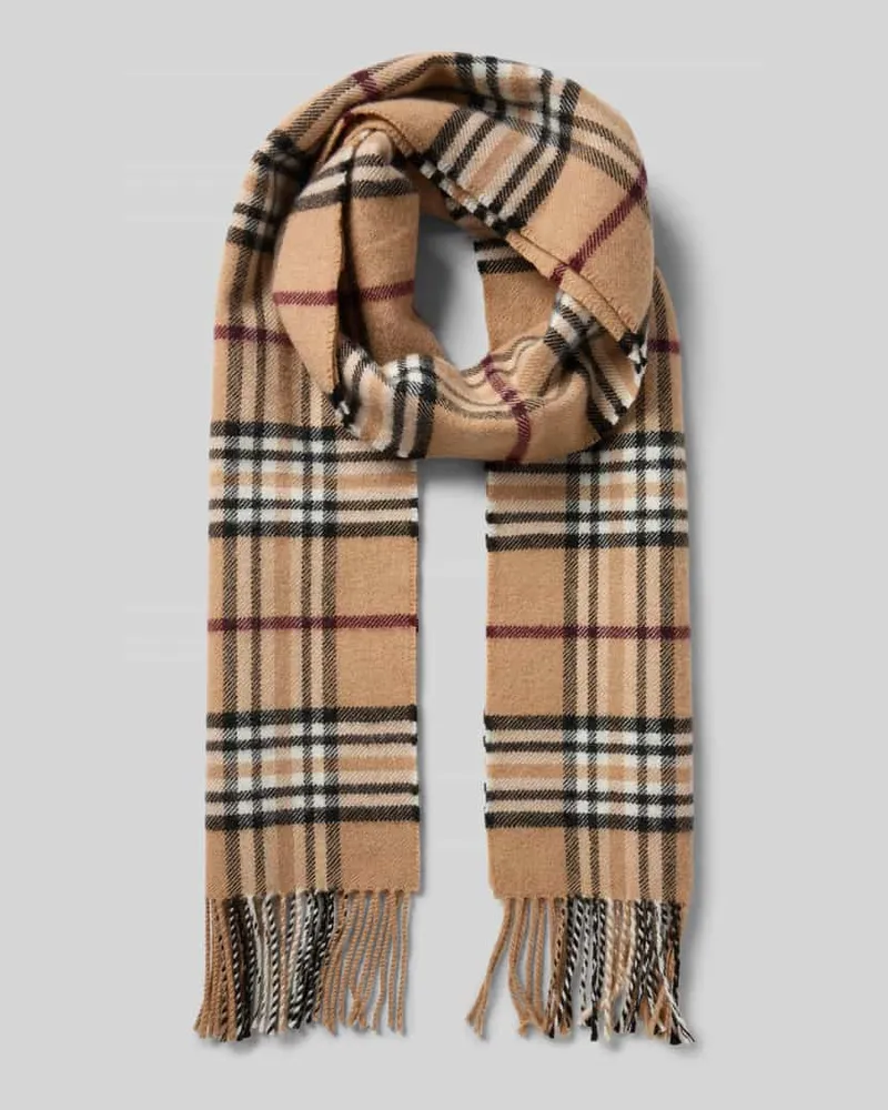 Fraas Schal mit Fransen Modell 'berry Camel