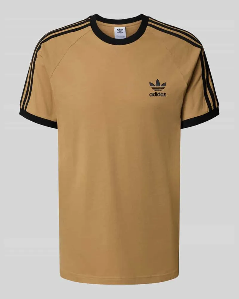 adidas T-Shirt mit Label-Stitching und Rundhalsausschnitt 