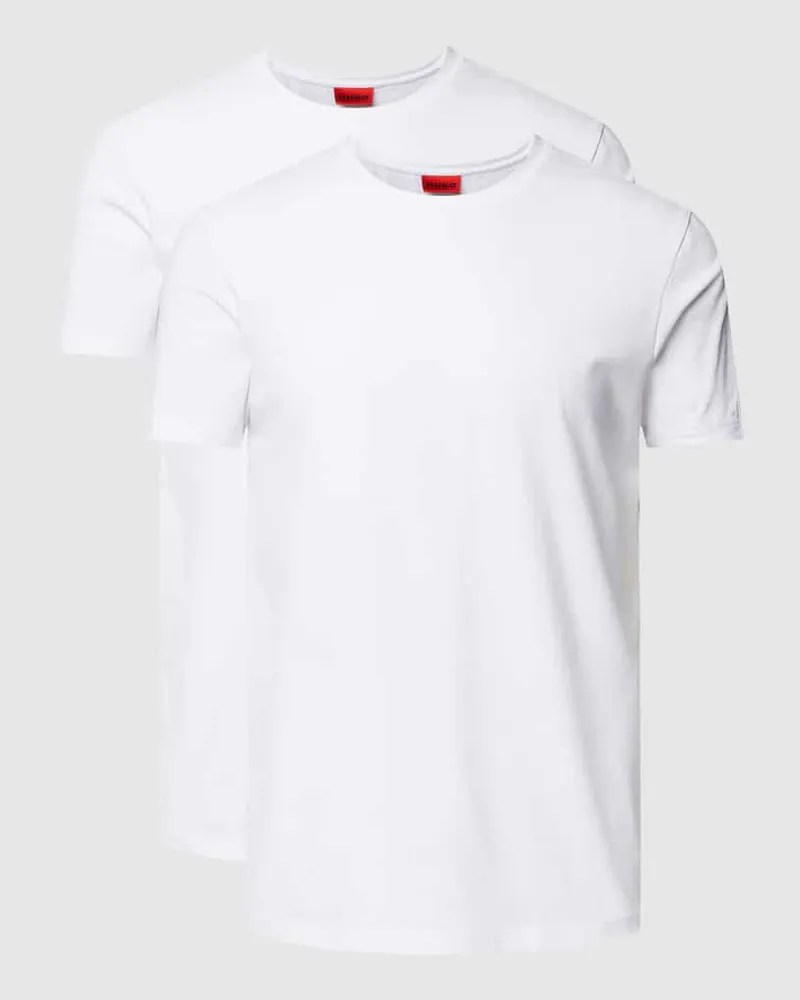 HUGO BOSS T-Shirt mit Logo-Print im 2er-Pack Modell '-Round 
