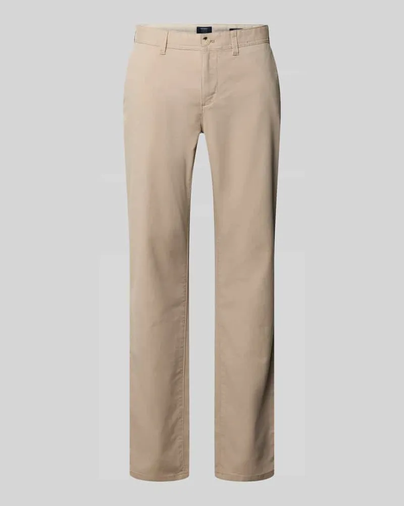 McNeal Kleingemusterte Hose mit Gesäßtaschen Beige