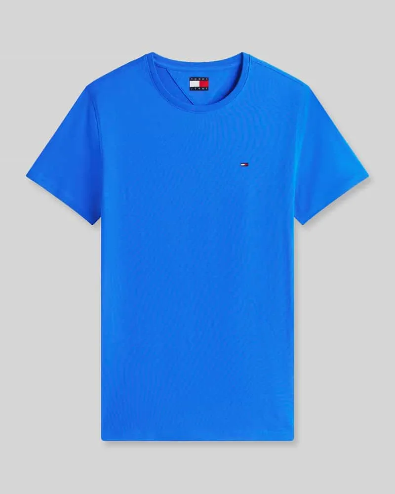 Tommy Hilfiger Regular Fit T-Shirt aus reiner Baumwolle Royal