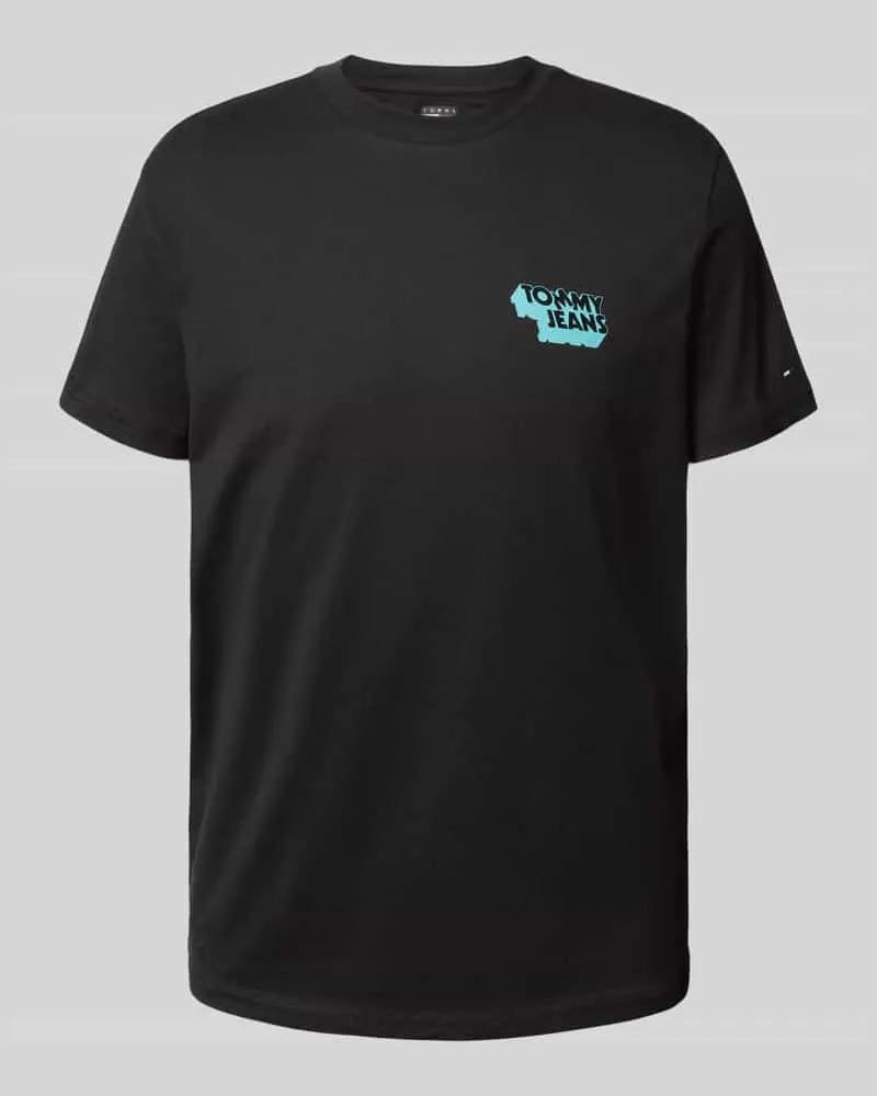 Tommy Hilfiger Slim Fit T-Shirt aus reiner Baumwolle Black