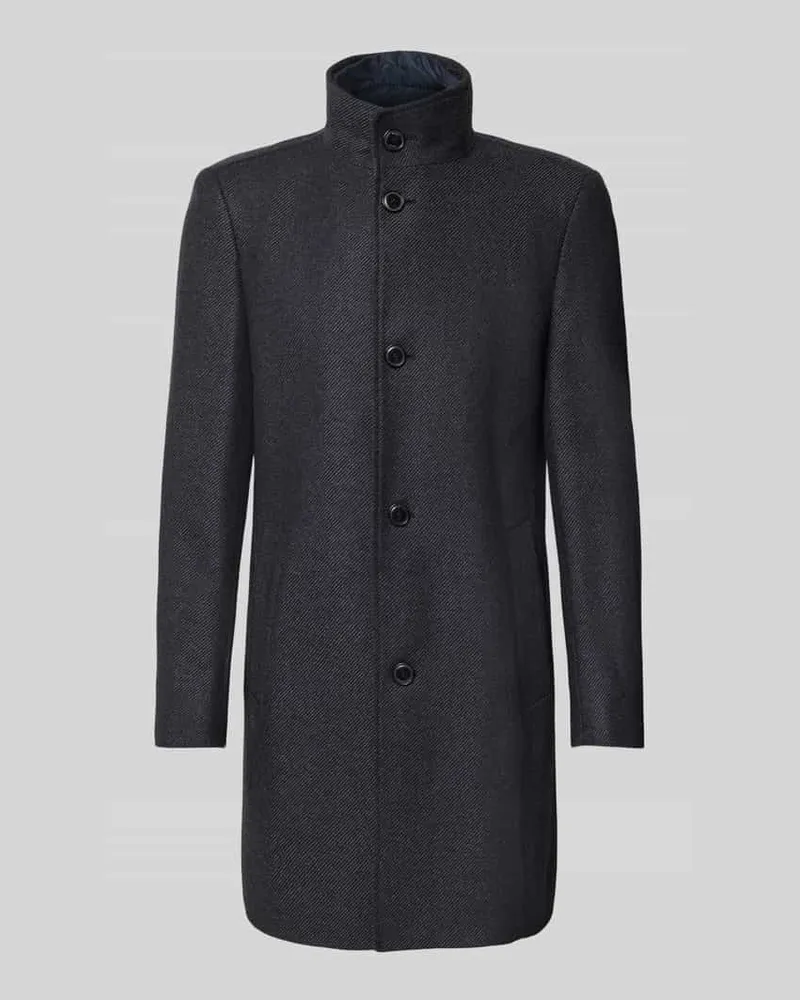 HUGO BOSS Slim Fit Wollmantel aus Woll-Mix Modell 'HYDE 