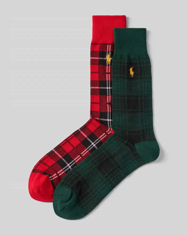 Ralph Lauren Socken mit Logo-Stitching im 2er-Pack Rot
