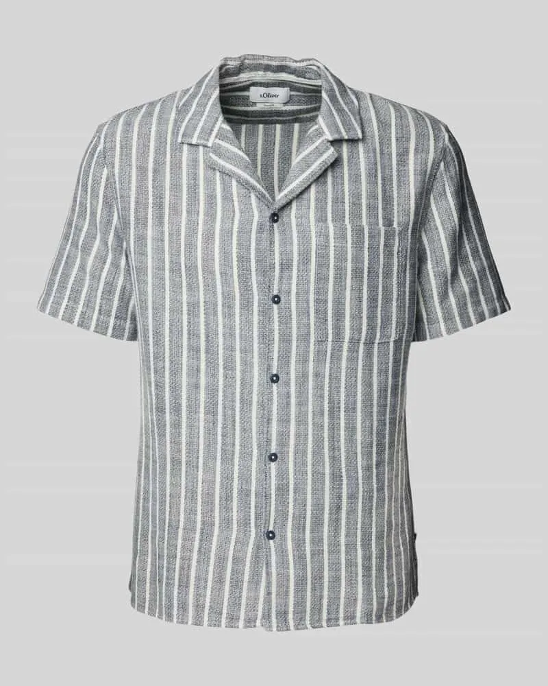S.Oliver Oversized Freizeithemd aus reiner Baumwolle 