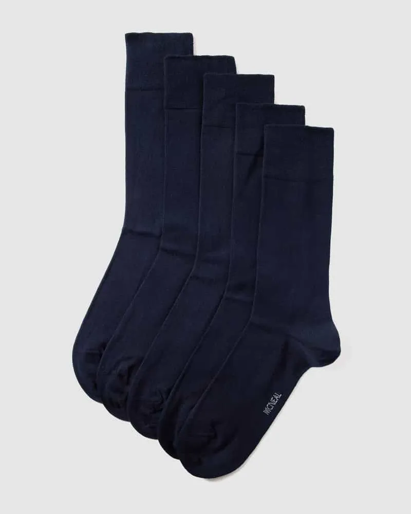 McNeal Socken mit elastischem Rippenbündchen im 5er-Pack 