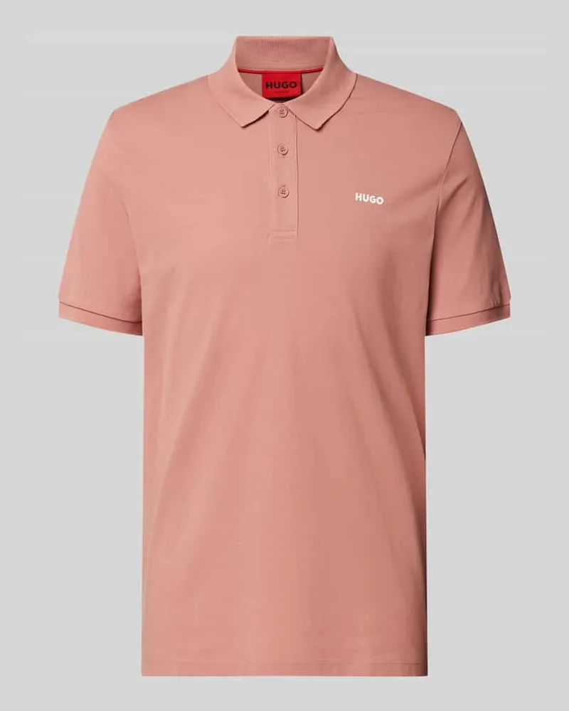 HUGO BOSS Poloshirt mit Label-Print Modell 'Donos 